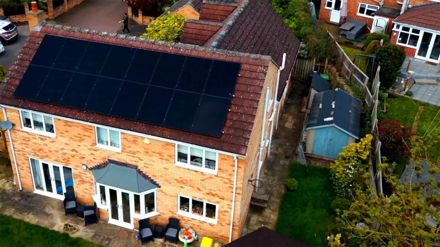 Solar Panel Installation at Chesterfield, Derbyshire