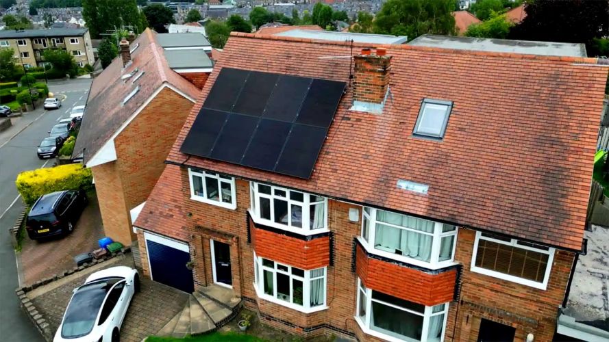 Solar Panel Installation at Sheffield, South Yorkshire