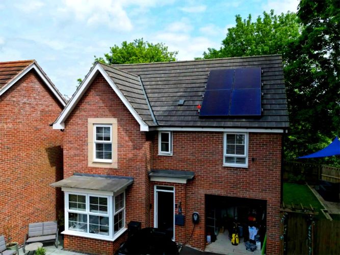 Solar Panel Installation at Retford, Nottinghamshire