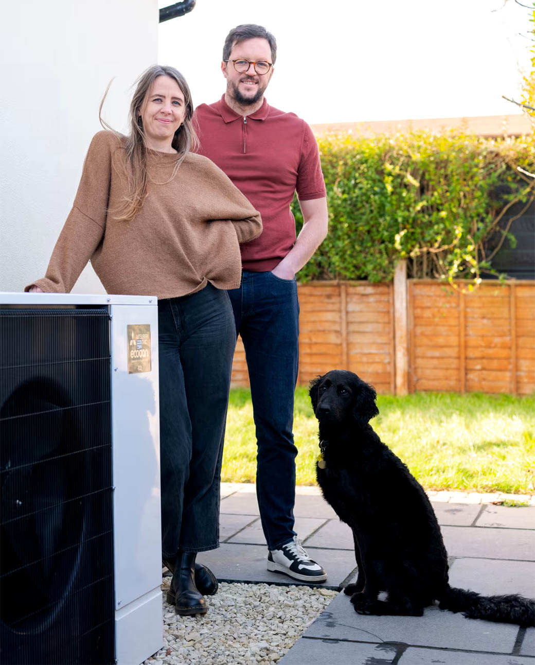 Our bills are lower and the dog’s a big fan’: Meet the couple who ditched a gas boiler for a heat pump